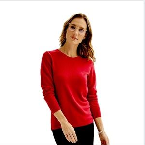 Women's Croft & Barrow® Extra Soft
Crewneck Sweater in Red ❤️
